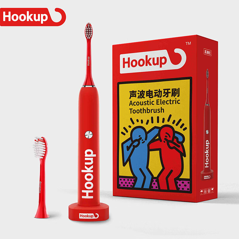 Hookup成人充电式智能防水震动 声波电动牙刷长续航男士礼物情人节礼物