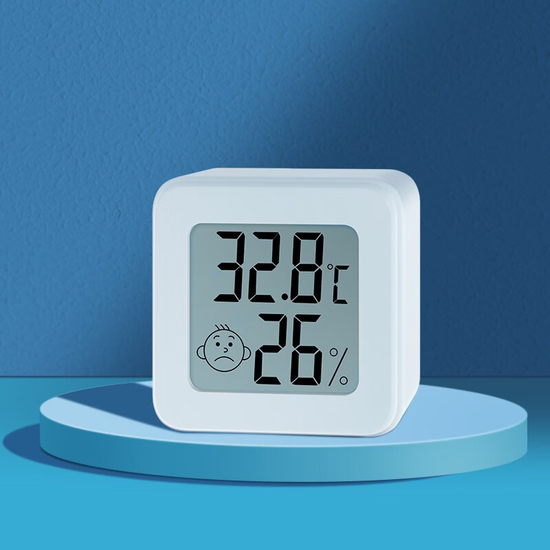 德力西（DELIXI）电子温度计车载家用室内婴儿房数显高精度温湿度计壁挂式DM-1009