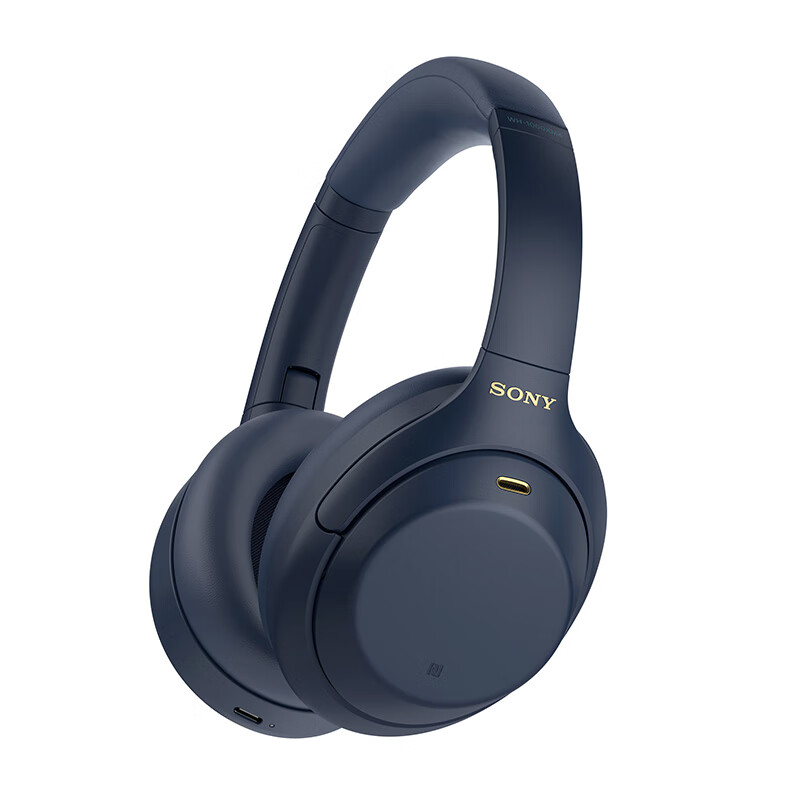 索尼（SONY） WH-1000XM4 头戴式无线蓝牙降噪耳机重低音XM3升级电脑笔记本适用苹果华为 深夜蓝