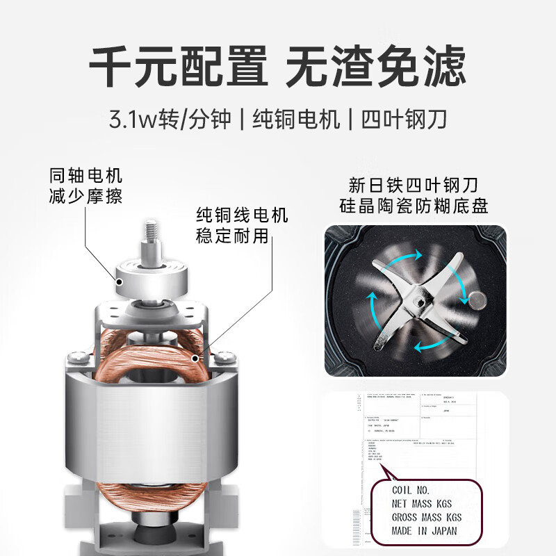 西屋（Westinghouse）迷你小型破壁机 豆浆机全自动料理辅食机免洗免滤预约保温 WFB-A63联名款