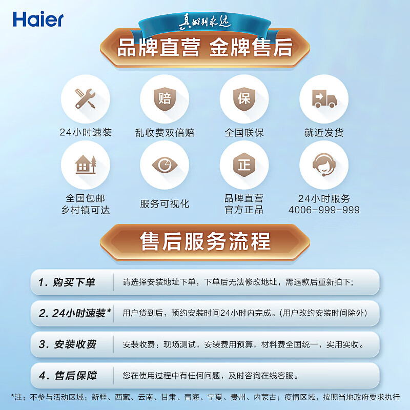 海尔（Haier）空调 挂机 静悦 新一级能效 变频冷暖 自清洁 壁挂式 卧室空调挂机 大风口防直吹 【1.5匹】KFR-35GW/01KBB81U1