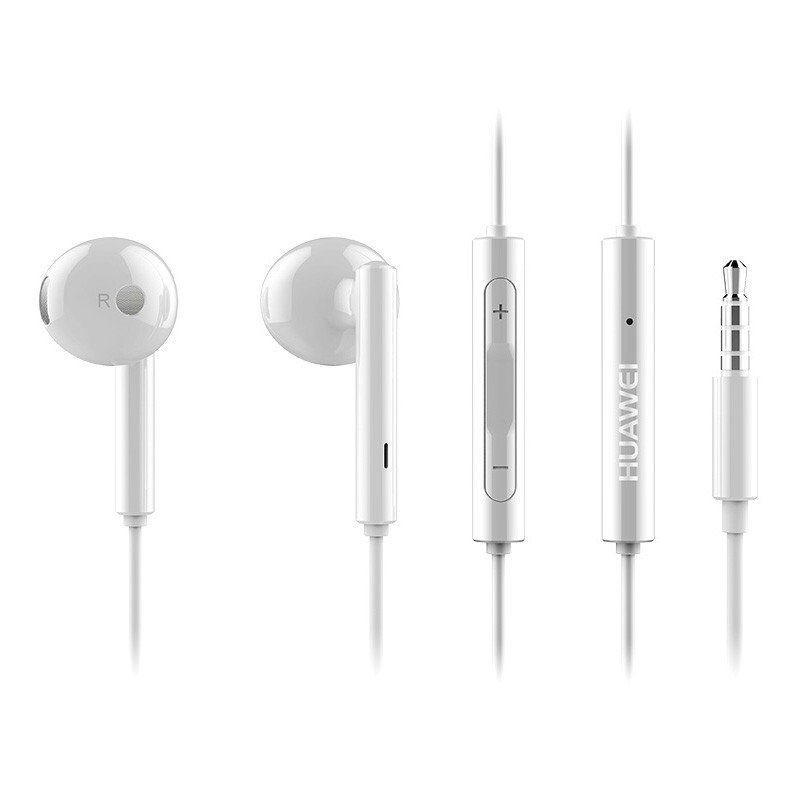 华为（HUAWEI）原装耳机/半入耳式耳机/三键线控/带麦克风/原装手机耳机 白色 标准版 AM115