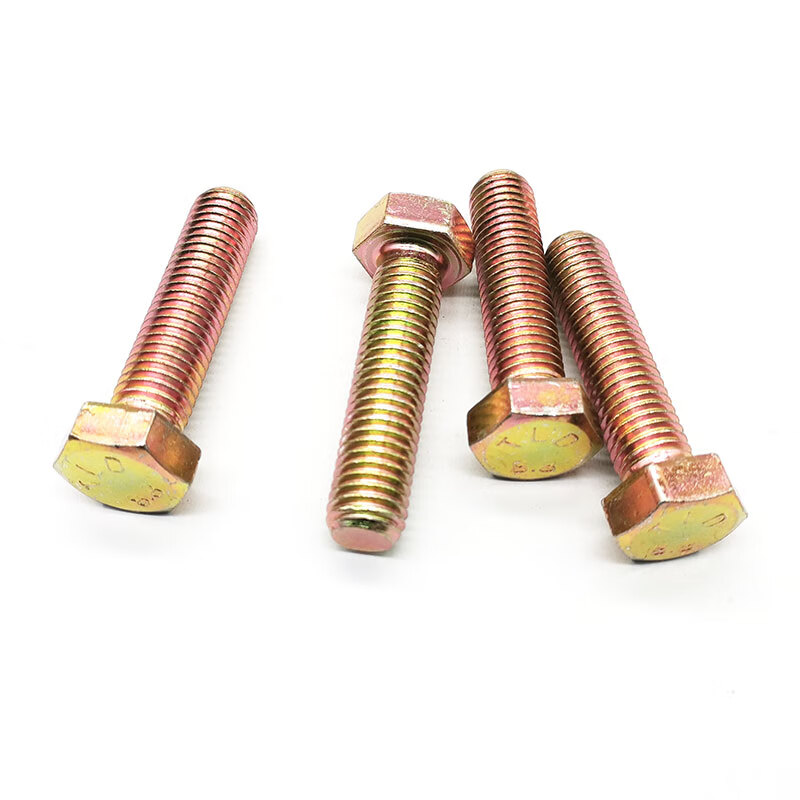 8级镀锌彩锌外六角螺丝全牙螺栓 m8m10m12*80x100x120x140x150 m8*16