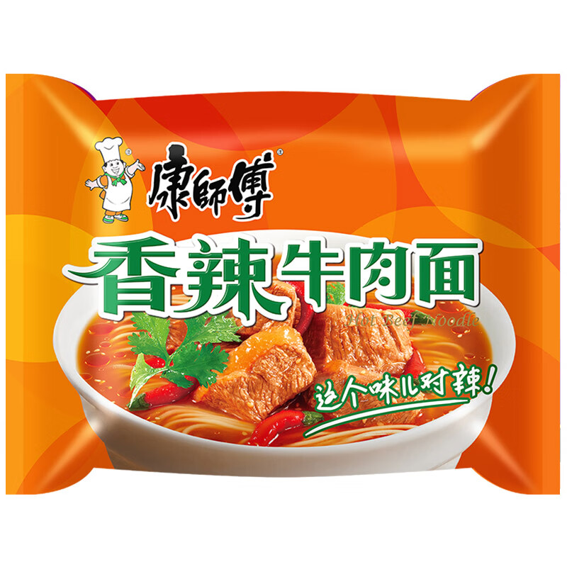 69kg商品名称:康师傅1品牌:康师傅康师傅方便面 经典香辣牛肉面5 酸香