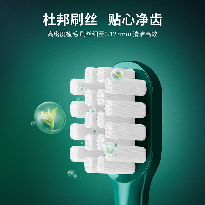 力博得（Lebooo）电动牙刷 成人声波震动 感应式充电 悦心 森林绿