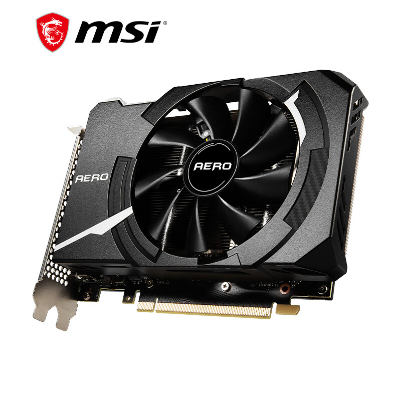 微星（MSI）GeForce RTX 3050 AERO ITX 8G 电竞游戏设计专业电脑显卡 ITX小卡