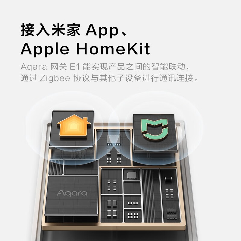 Aqara智能网关E1 接入米家App 苹果HomeKit 支持WiFi中继  智能家居联动控制中心 ZigBee3.0网关