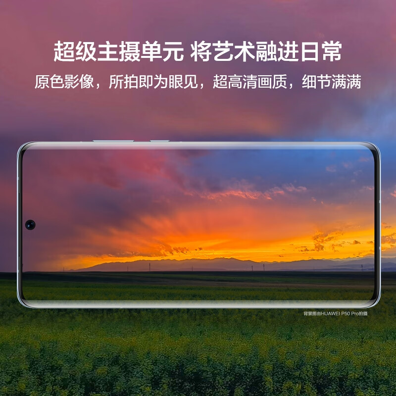 华为P50 Pro  骁龙888【支持鸿蒙HarmonyOS 2】 4G全网通手机 8+128GB 曜金黑 官方标配+华为原装66W充电套装