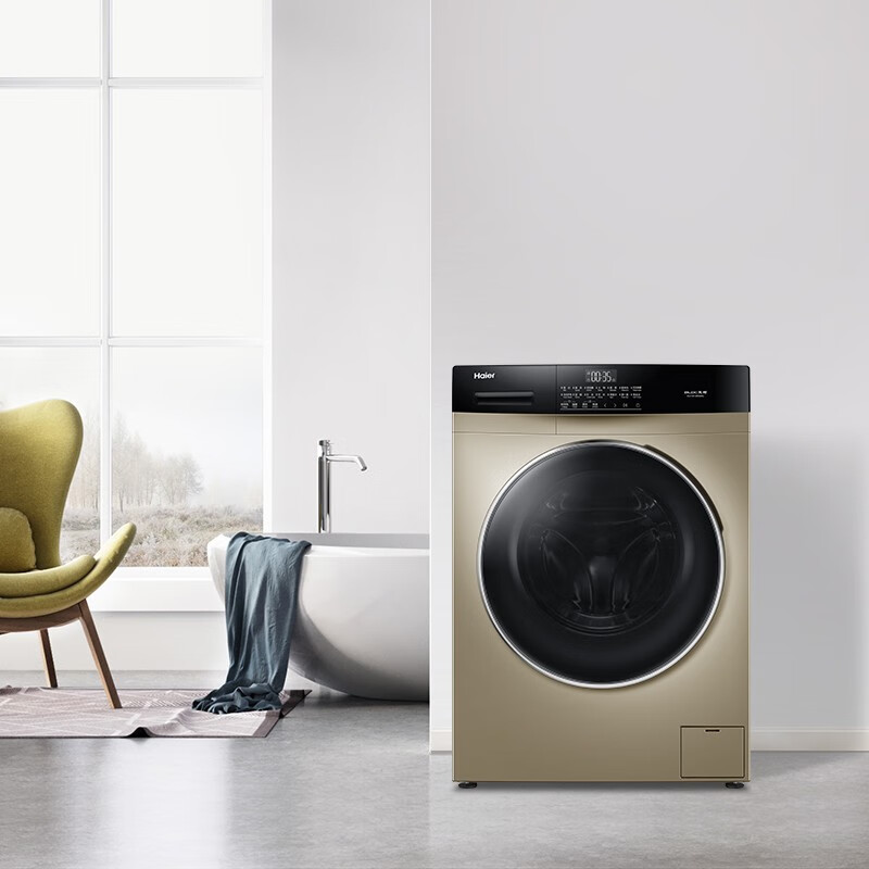 海尔（Haier）滚筒洗衣机全自动 以旧换新 食品级巴氏除菌洗 10KG大容量 变频电机 EG10012B509G