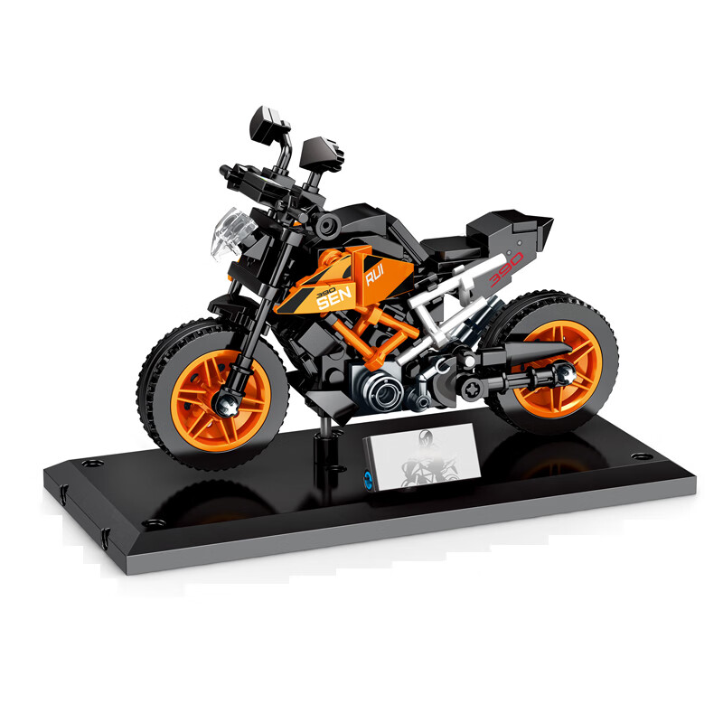 乐高(lego)moc哈雷ktm本田摩托车杜卡迪儿童拼装插积木模型玩具