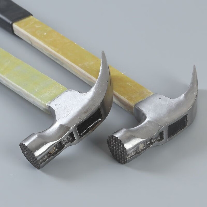 佳楚方头羊角锤木工锤绝缘柄短款