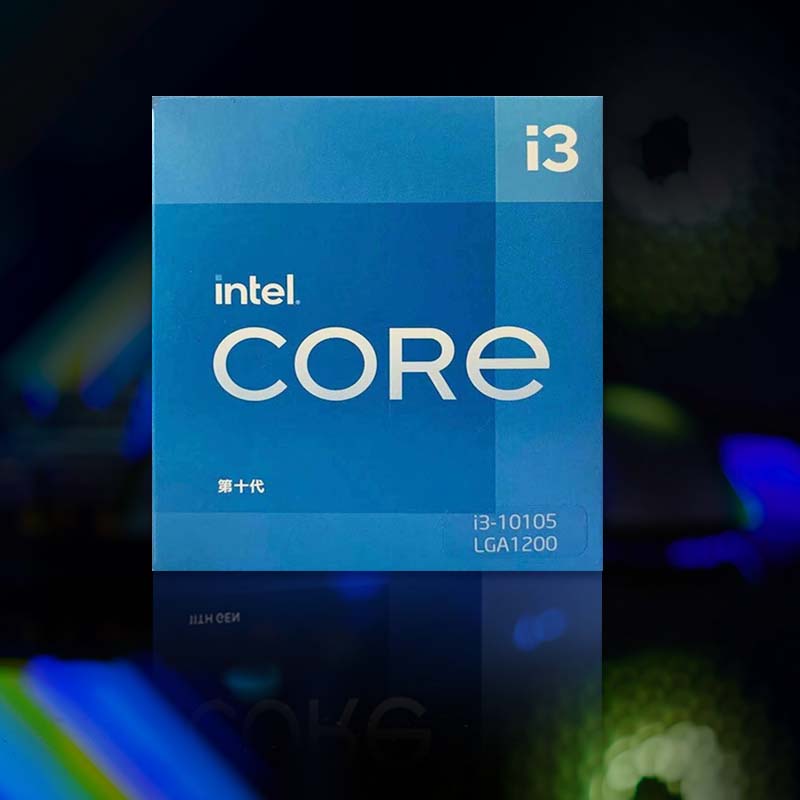 英特尔（Intel）10代 酷睿 i3-10105 处理器 4核8线程 单核睿频至高可达4.4Ghz 内置核显 盒装CPU