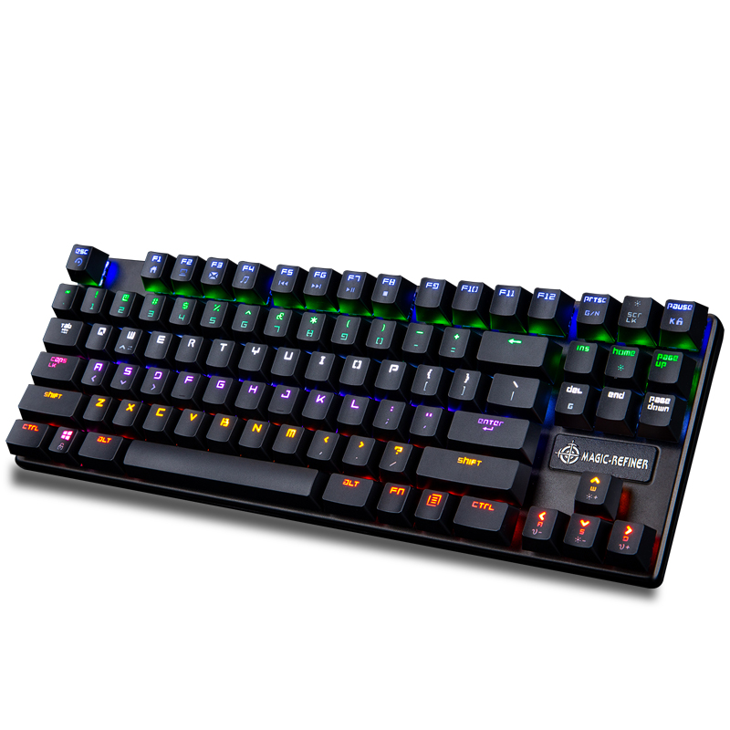 魔炼者1506(MK6) 混光机械键盘  游戏键盘 87键背光键盘 电脑键盘 青轴