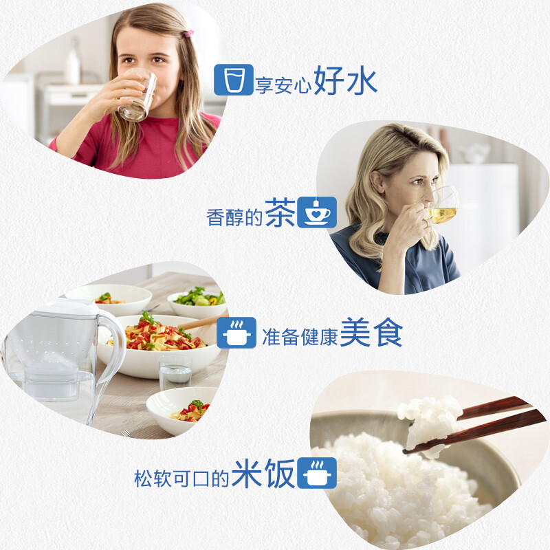 碧然德（BRITA）家用凈水壺 濾水壺濾芯 MAXTRA+LE 去水垢專家濾芯 6枚裝