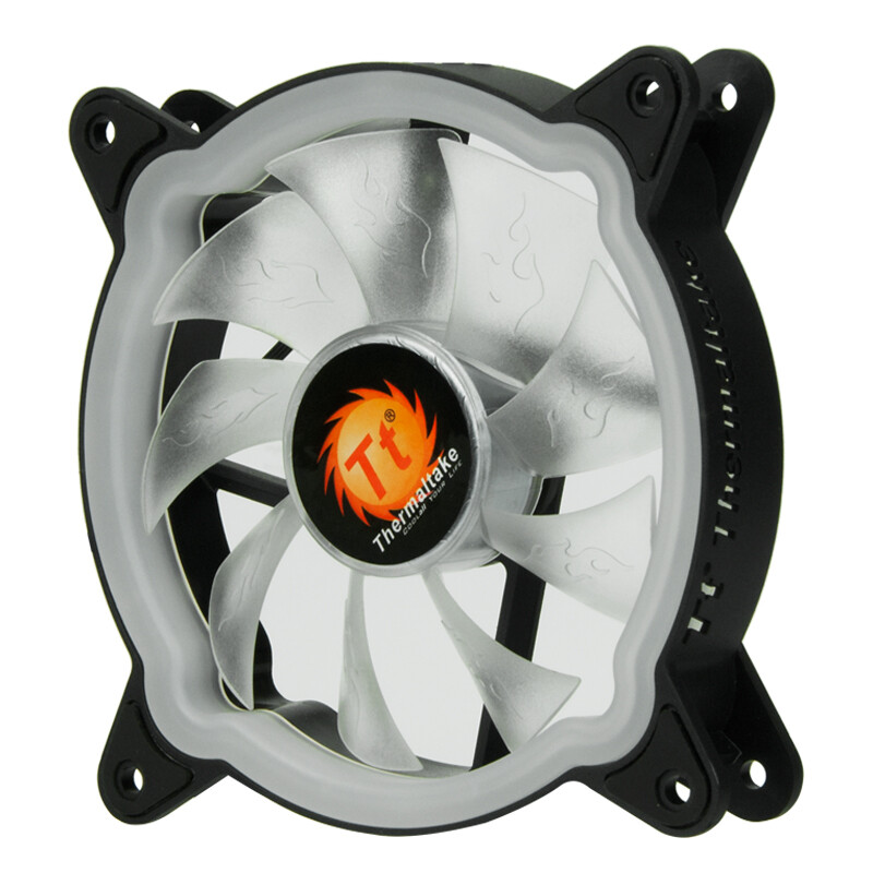 Tt（Thermaltake）玲瓏風(fēng)扇 12 LED RGB 機(jī)箱風(fēng)扇散熱器（12cm風(fēng)扇*3/控制盒*1/主板聯(lián)動/減震/15顆LED燈）