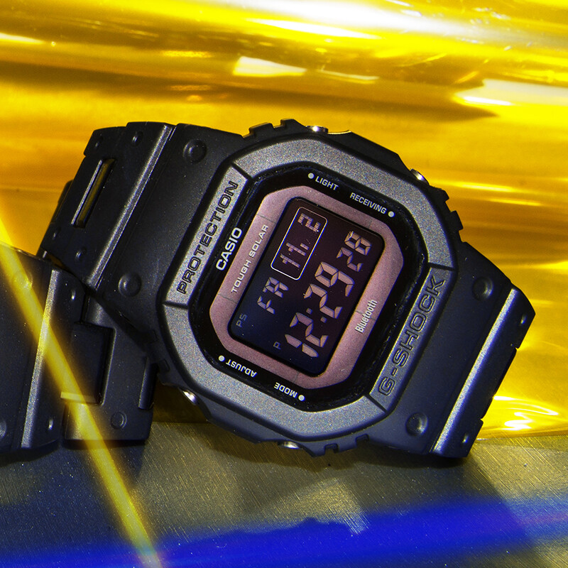 卡西歐（CASIO）手表 G-SHOCK系列 防震防水多功能全自動高亮度LED照明 小方塊運動男表GW-B5600BC-1B