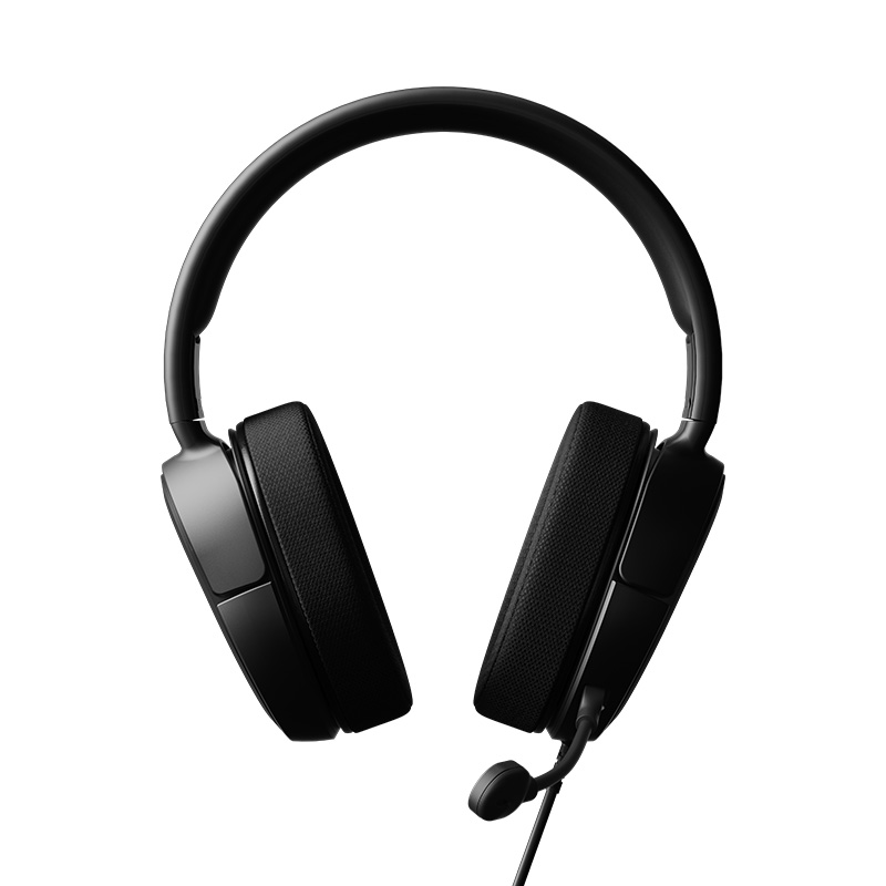 赛睿 (SteelSeries) Arctis 寒冰 RAW 黑色 单/双3.5mm自由转换 伸缩式头梁 轻量化设计 游戏耳机
