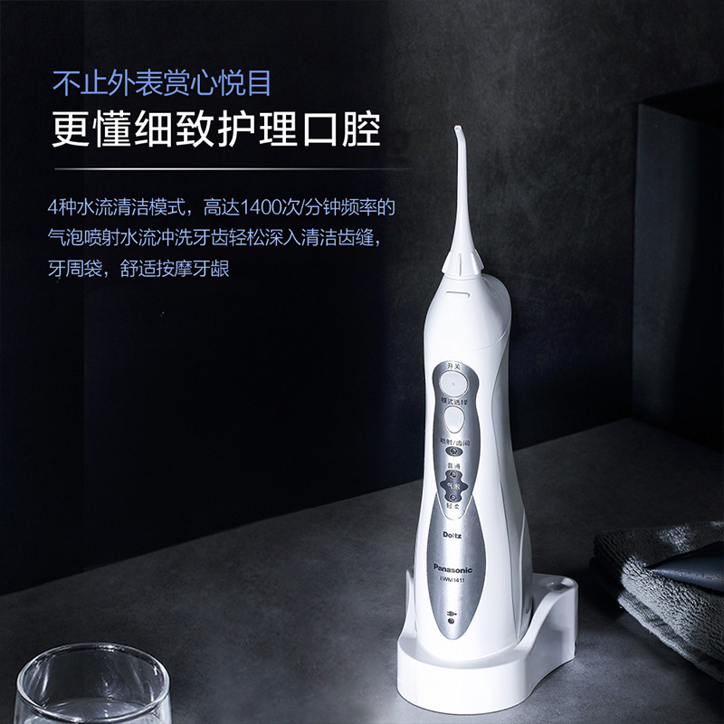 松下（Panasonic）冲牙器 洗牙器 水牙线 非电动牙刷 全身水洗 4种护理模式 EWM1411
