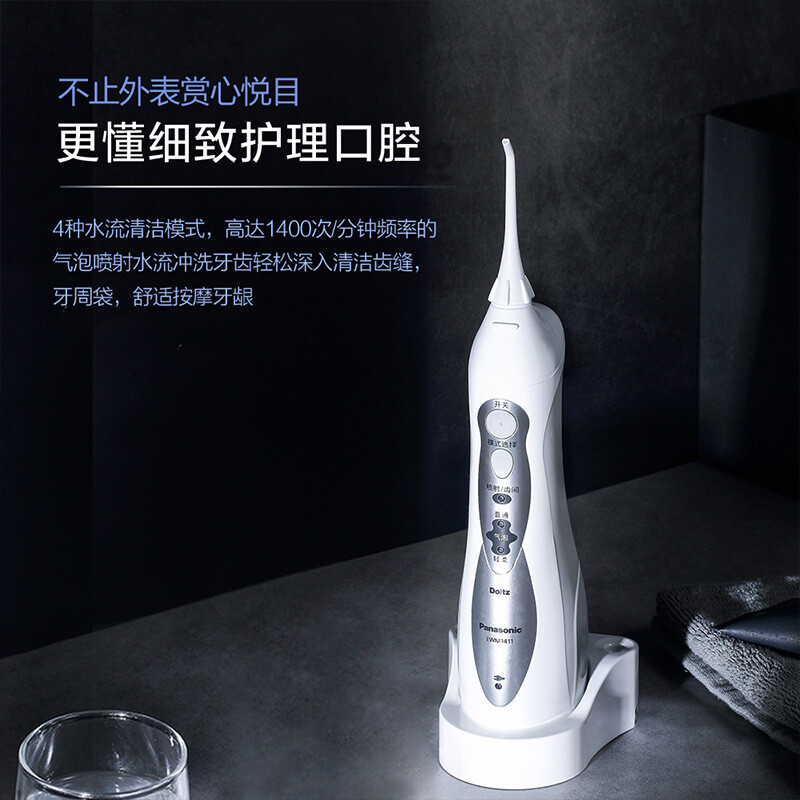 松下（Panasonic）沖牙器 洗牙器 水牙線  全身水洗 4種護(hù)理模式 EWM1411