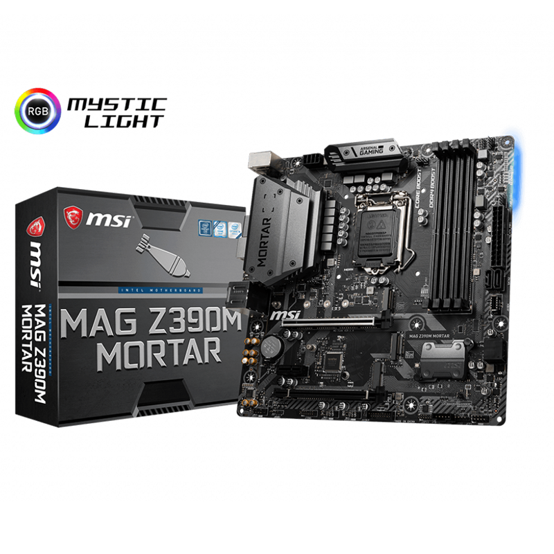 微星(msi)mag z390m mortar迫击炮主板  英特尔i5-9600kf盒装cpu套装