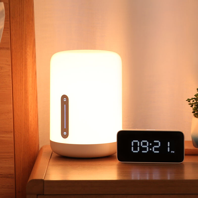 爆料小米(mi) 床头灯2代米家台灯卧室灯家居简约彩色灯泡智能触控感受