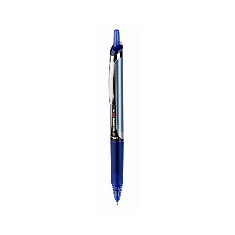 日本百乐（PILOT）BXRT-V5按动针管笔中性笔签字笔彩色水笔 0.5mm考试财务笔 蓝色