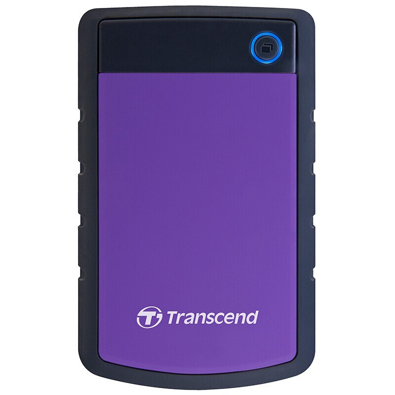 创见（Transcend）USB3.0/USB3.1 Gen1 高速移动硬盘 抗震保护 2.5英寸 USB3.1 Gen1 25H3P系列 紫色 4TB