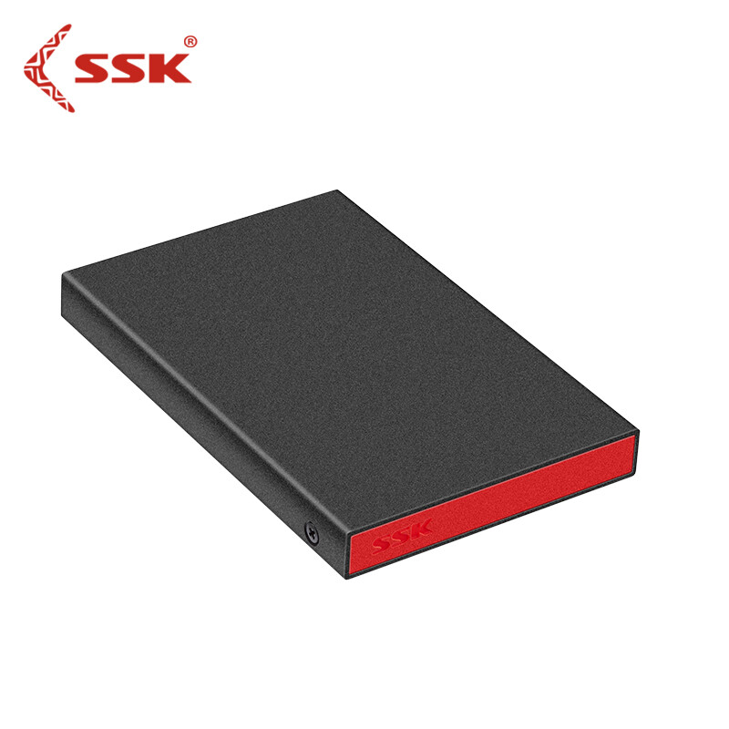 飚王（SSK）V350 2.5英寸高速USB3.0移动硬盘盒 SATA串口 SSD固态硬盘笔记本硬盘外置盒 金属铁灰