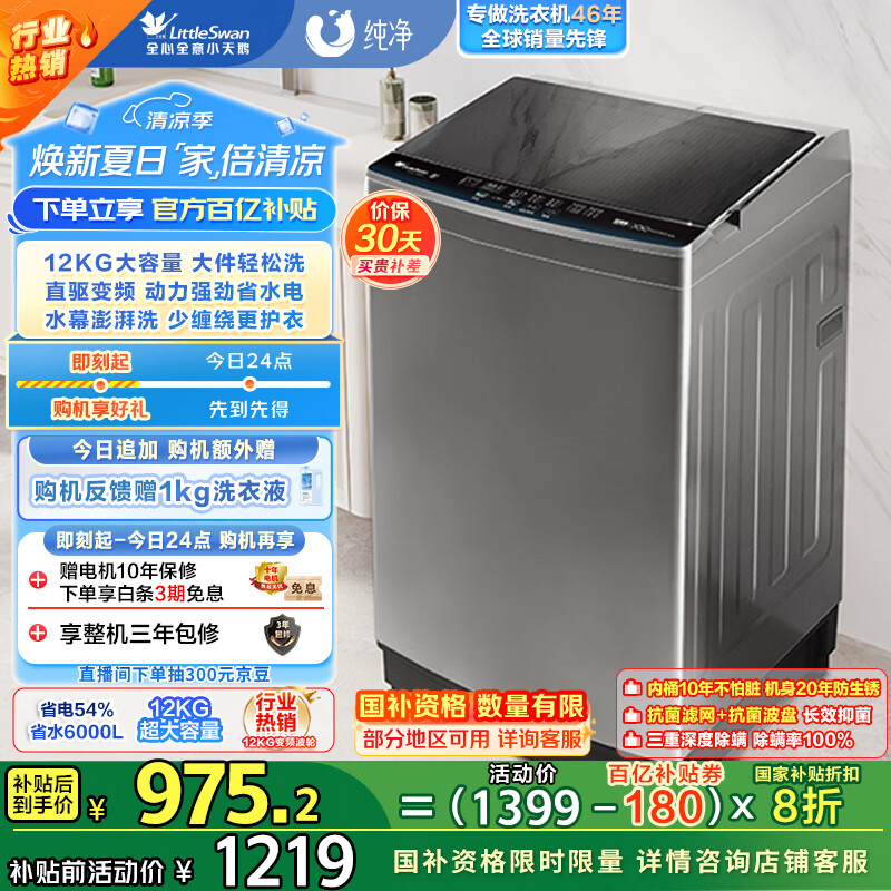 用过的人说说小天鹅TB120-1808DB真实反馈如何?!使用半个月感受告知!!