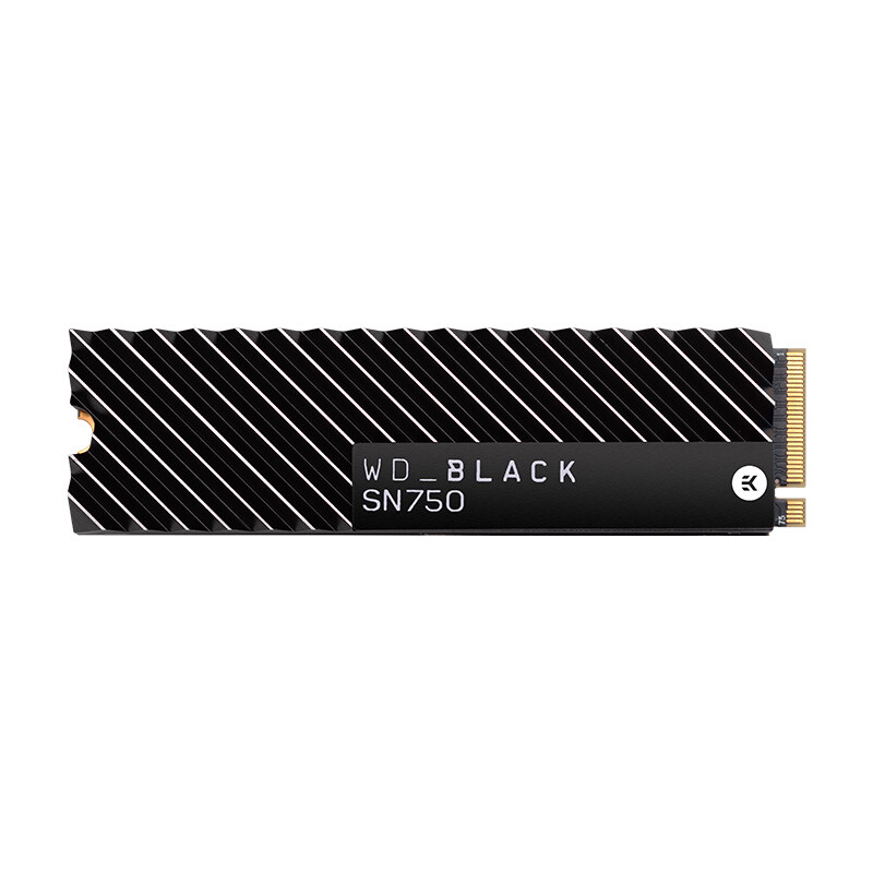 西部数据（Western Digital）2TB SSD固态硬盘 M.2接口(NVMe协议)WD_BLACK SN750游戏高性能版｜原装散热片