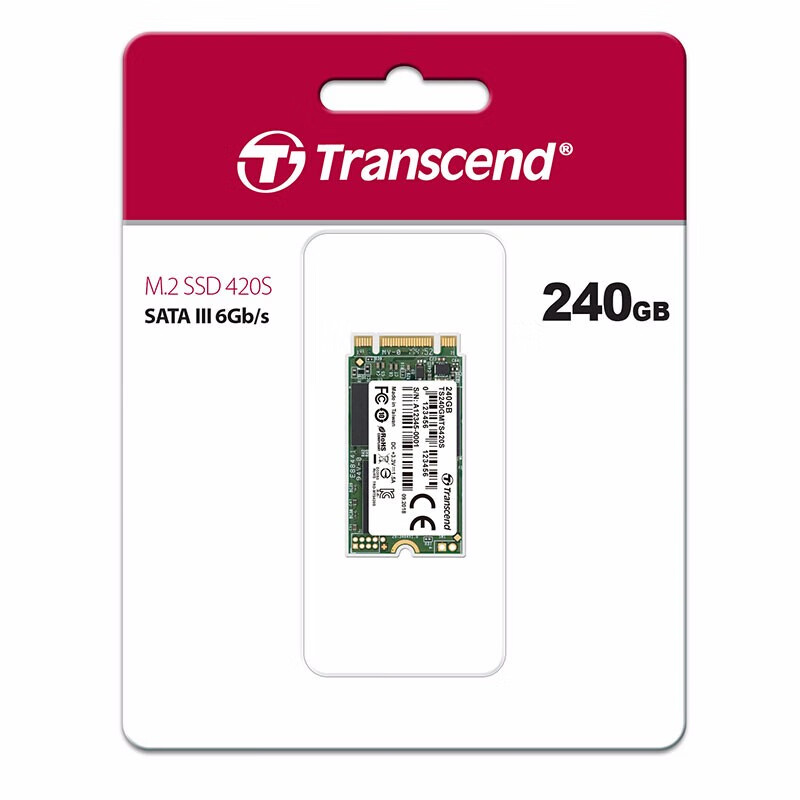 创见(Transcend)SSD固态硬盘 M.2接口 2242 MTS420S系列 240GB-256GB