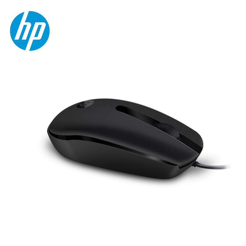 惠普（HP）M10有线鼠标 USB接口笔记本台式电脑一体机通用办公鼠标（适用于惠普联想戴尔华为华硕） 黑色