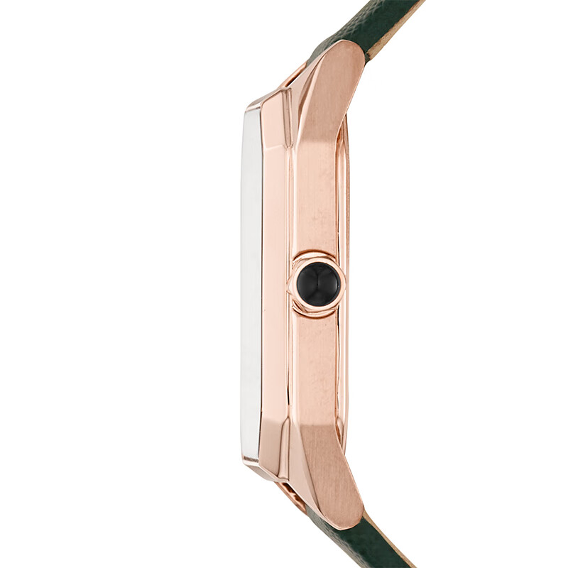 阿玛尼（ Emporio Armani ）手表  时尚方盘休闲皮带石英女表方形小绿表AR11149