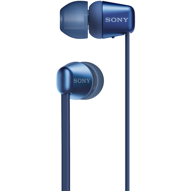 索尼（SONY）WI-C310 无线入耳式立体声耳机 手机耳机 颈挂线控 蓝色