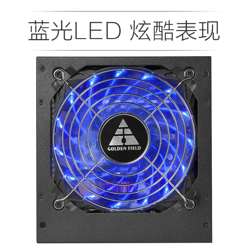 金河田（Golden field）額定600W G6全模組電腦電源（80PLUS銅牌/ATX/寬幅/溫控/電壓保護）