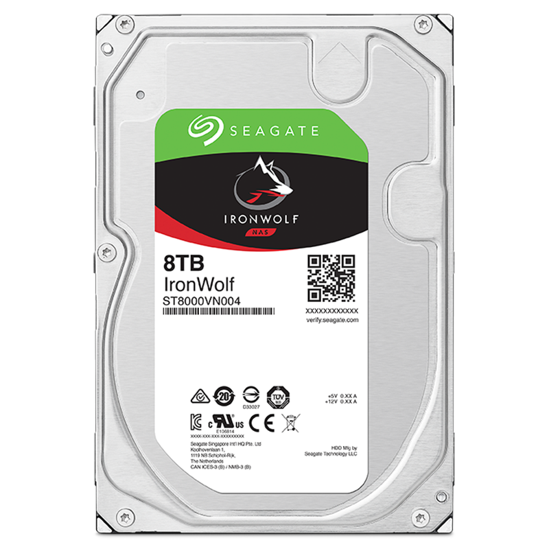 希捷(SEAGATE)酷狼 网络存储(NAS)硬盘 1T2T3T4T6T8T10T12T14T16T 8TB(ST8000VN004)