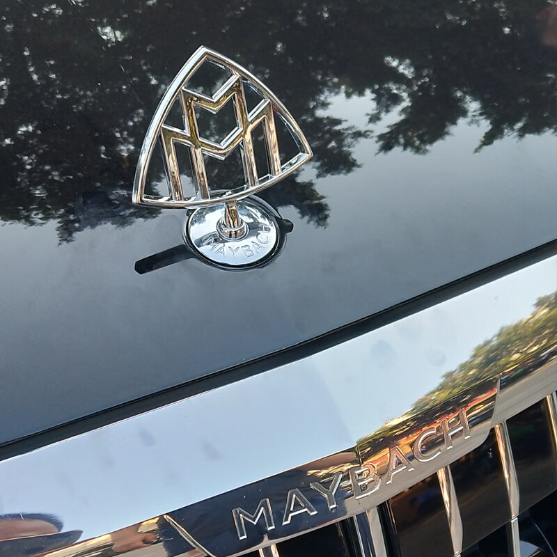 适用于奔驰s级迈巴赫车标立标前后标改装原厂款 s400 s500 s600gls