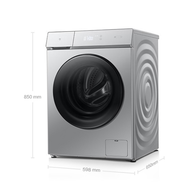 米家除菌互联网洗烘一体机1S 10公斤滚筒全自动洗衣机 烘干机 小爱语音控制 银XHQG100MJ02小米（MIJIA)