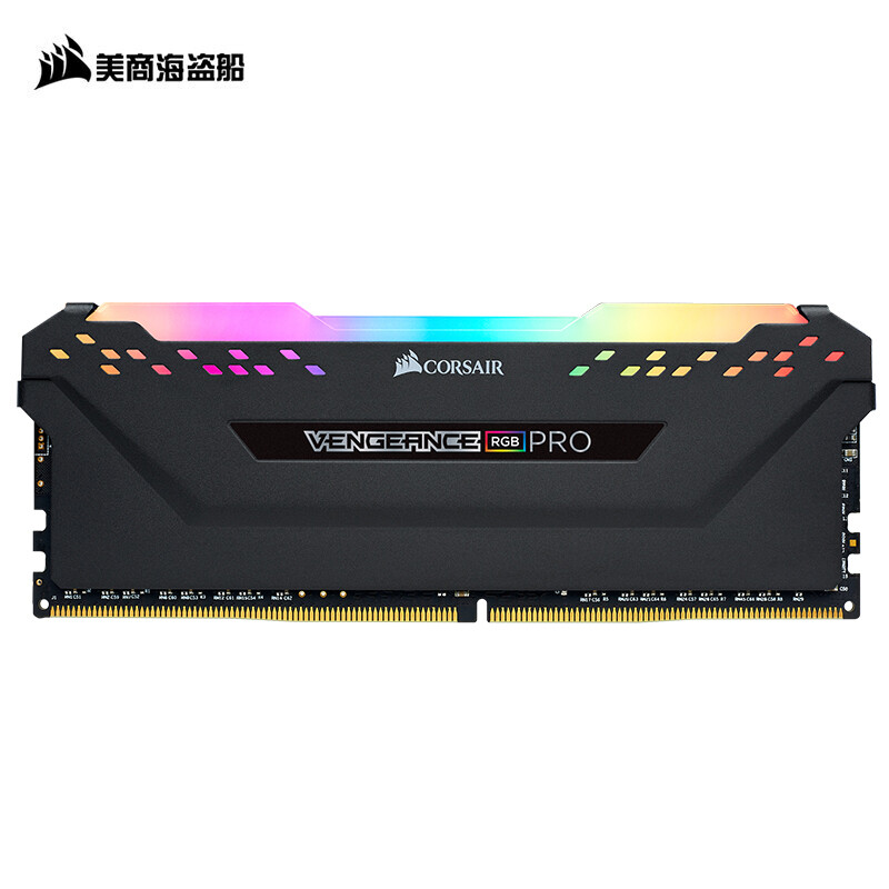 美商海盜船（USCORSAIR） 16GB DDR4 3200 臺式機(jī)內(nèi)存條 復(fù)仇者RGB PRO燈條 電競玩家款