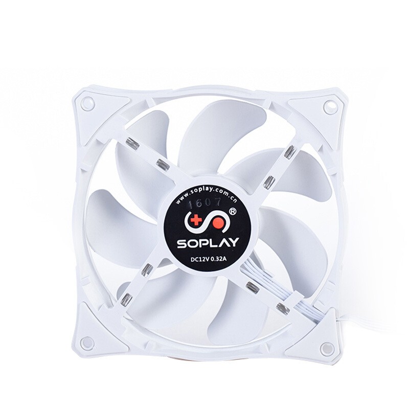 赛普雷（SOPLAY）冷山CPU散热器台式电脑风扇（四热管/12CM风扇） 白光（仅支持INTEL平台）     .