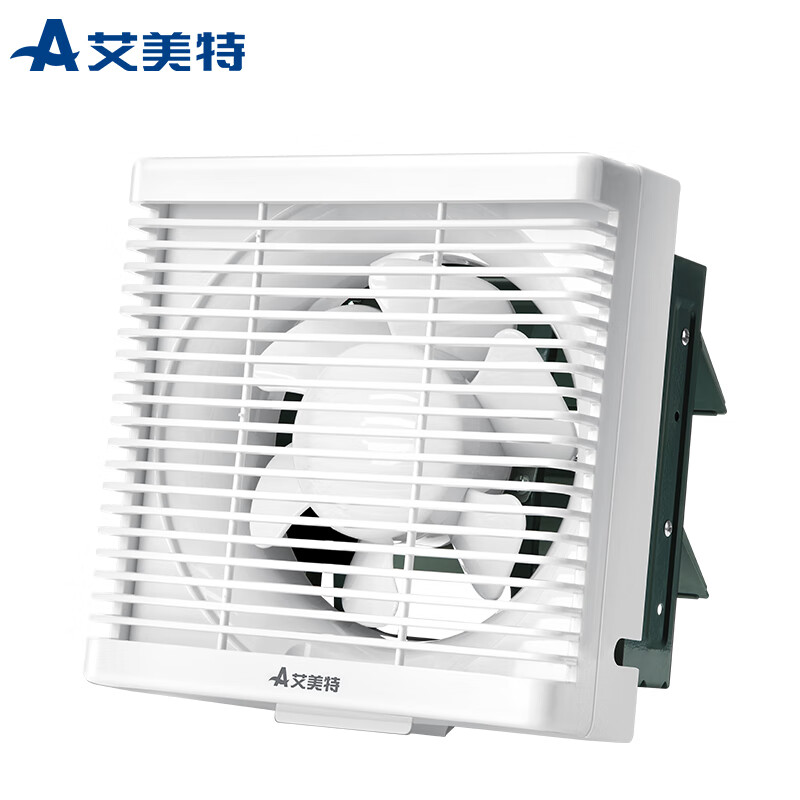 艾美特Airmate XF2060H换气扇窗式排气扇厨房低噪抽风机排风扇卫生间8寸墙用抽风机 【开孔245*245mm】带面罩