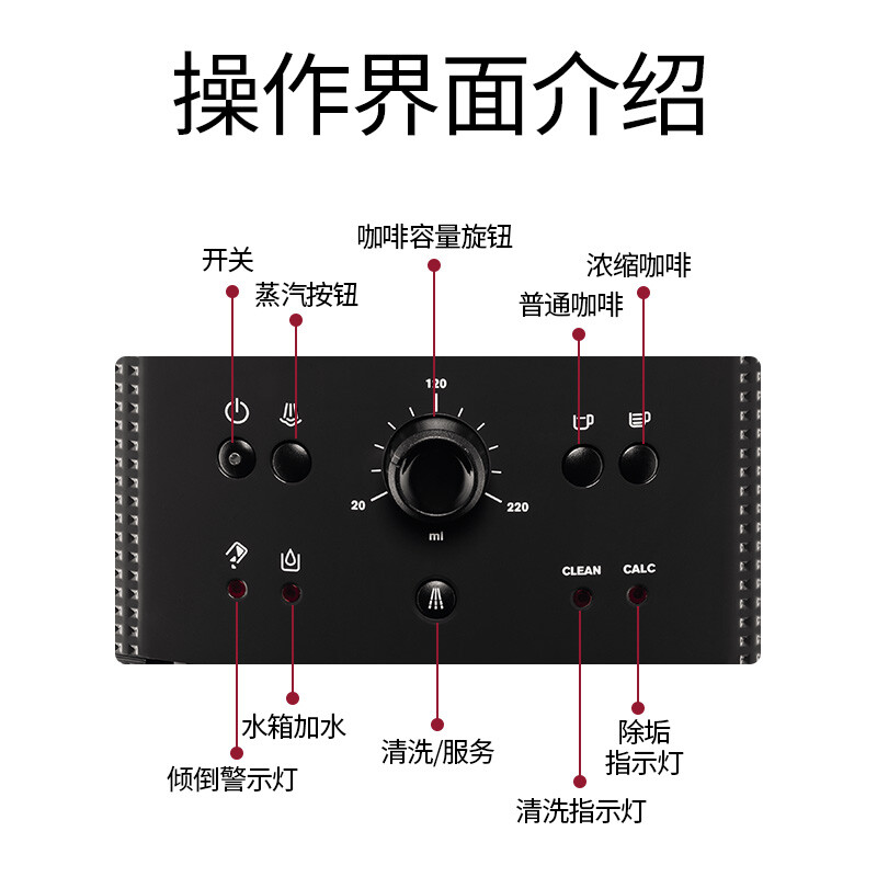 克鲁伯（KRUPS）咖啡机 欧洲原装进口意式家用全自动现磨豆自带奶泡器 EA810B80（黑色）