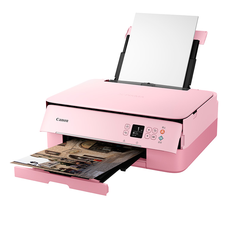 佳能（Canon）TS5380-粉红 智能家用照片打印一体机
