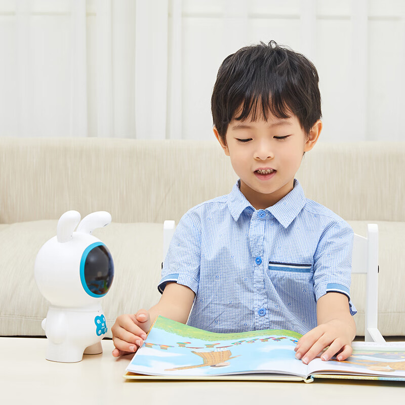 火火兔早教机学习机儿童绘本阅读机智能机器人宝宝益智玩具J7pro蓝色礼品