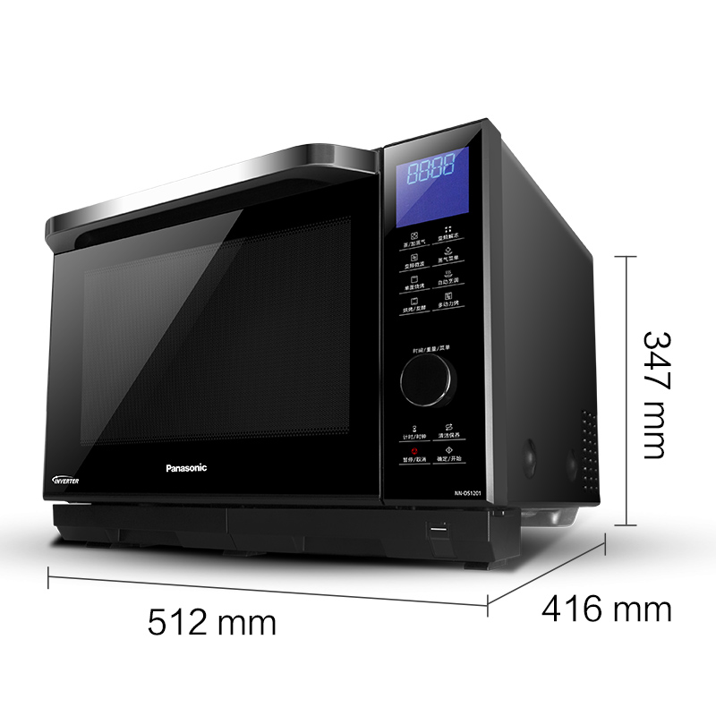 松下（Panasonic）NN-DS1201 27升家用微波炉 微蒸烤一体机 微电脑操控 46道菜品自动烹调 一级能效更节能