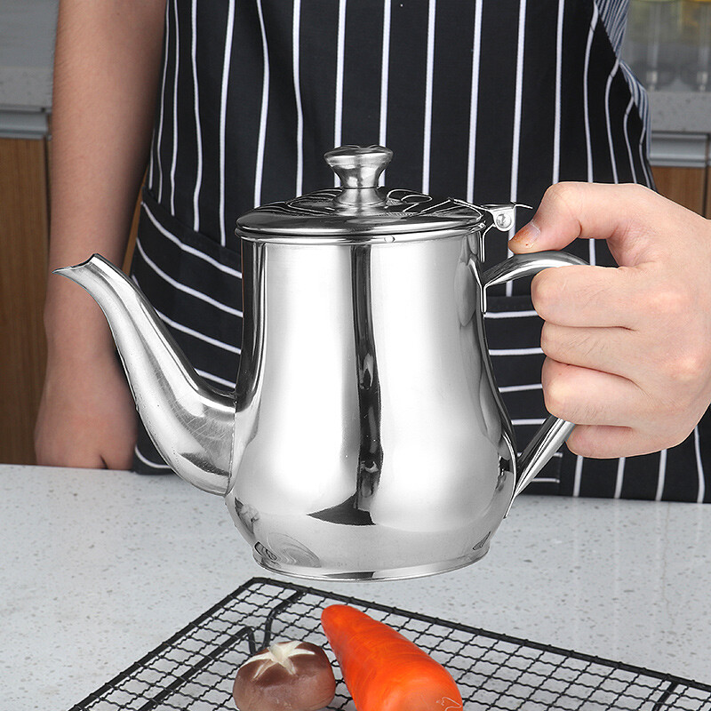 入手拜杰(baijie)不锈钢油壶 厨房用品调料瓶防漏调味瓶防尘调料壶油