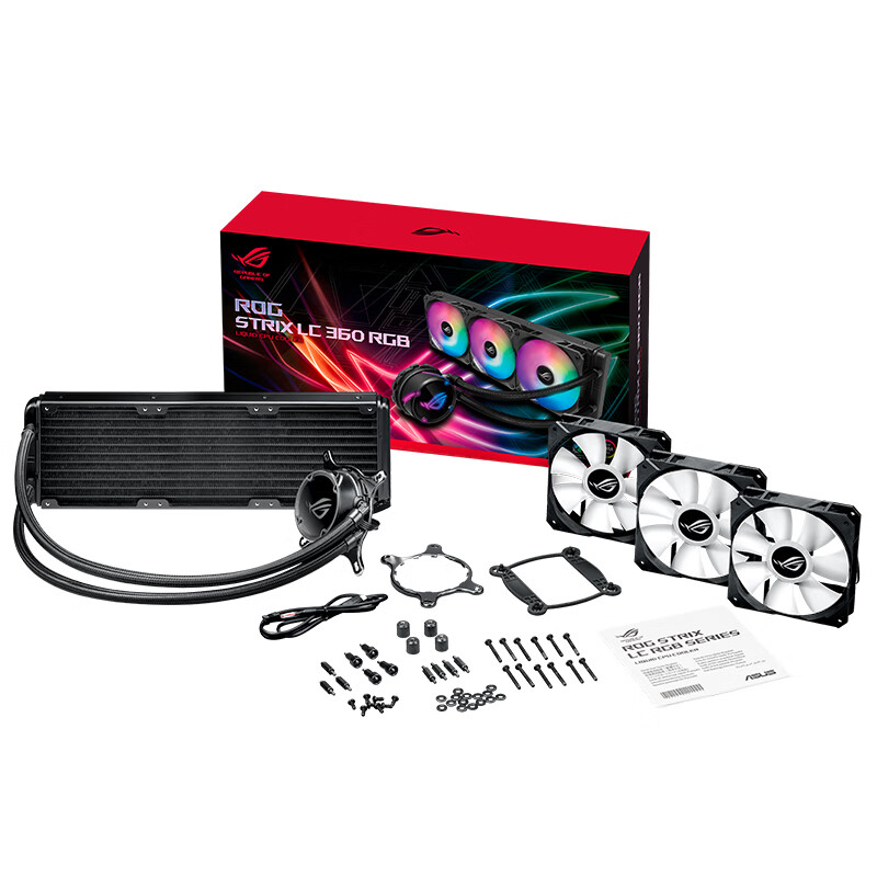 华硕（ASUS）ROG STRIX LC 360 RGB飞龙系列一体式CPU水冷散热器 RGB版【 静音/360mm冷排】