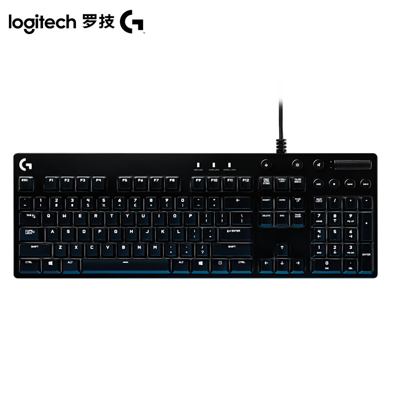 罗技（G）G610机械键盘有线游戏电竞Cherry樱桃轴吃鸡英雄联盟全尺寸键鼠套装 G610青轴+G402