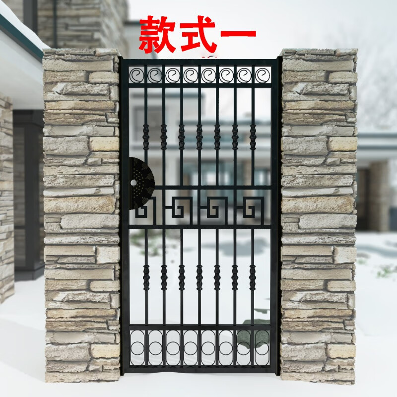 欧式铁艺大门豪华别墅门户外铁门庭院门入户门防盗门单开门可定做