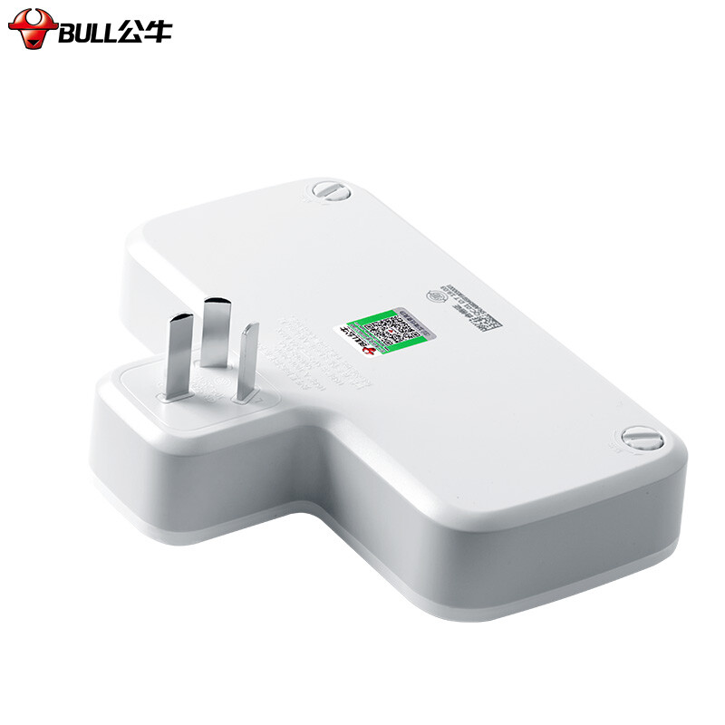 公牛（BULL）USB转换插头/品字形一转二带USB /转换插座 适用于卧室、厨房 2位分控带2USB口 GN-96023U